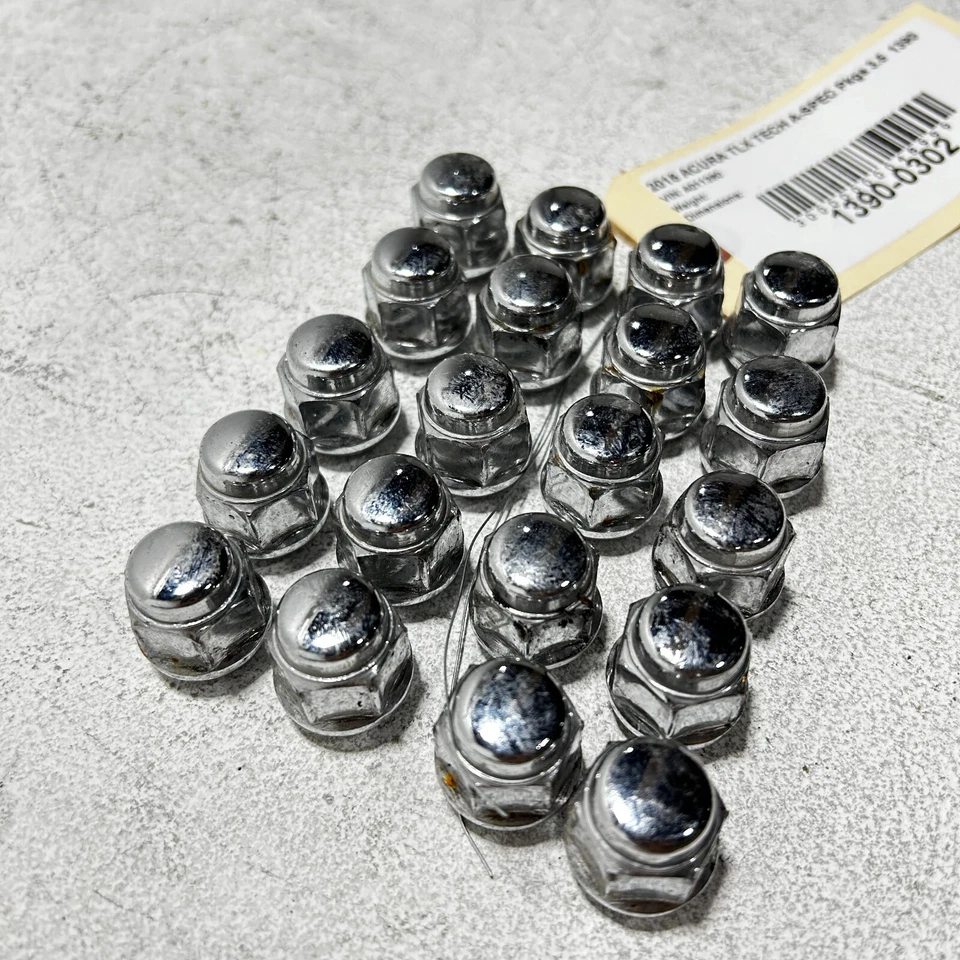 Juego de 20 tuercas cromadas para rueda Acura TLX 2015-2020 OEM Foto 3 de 4