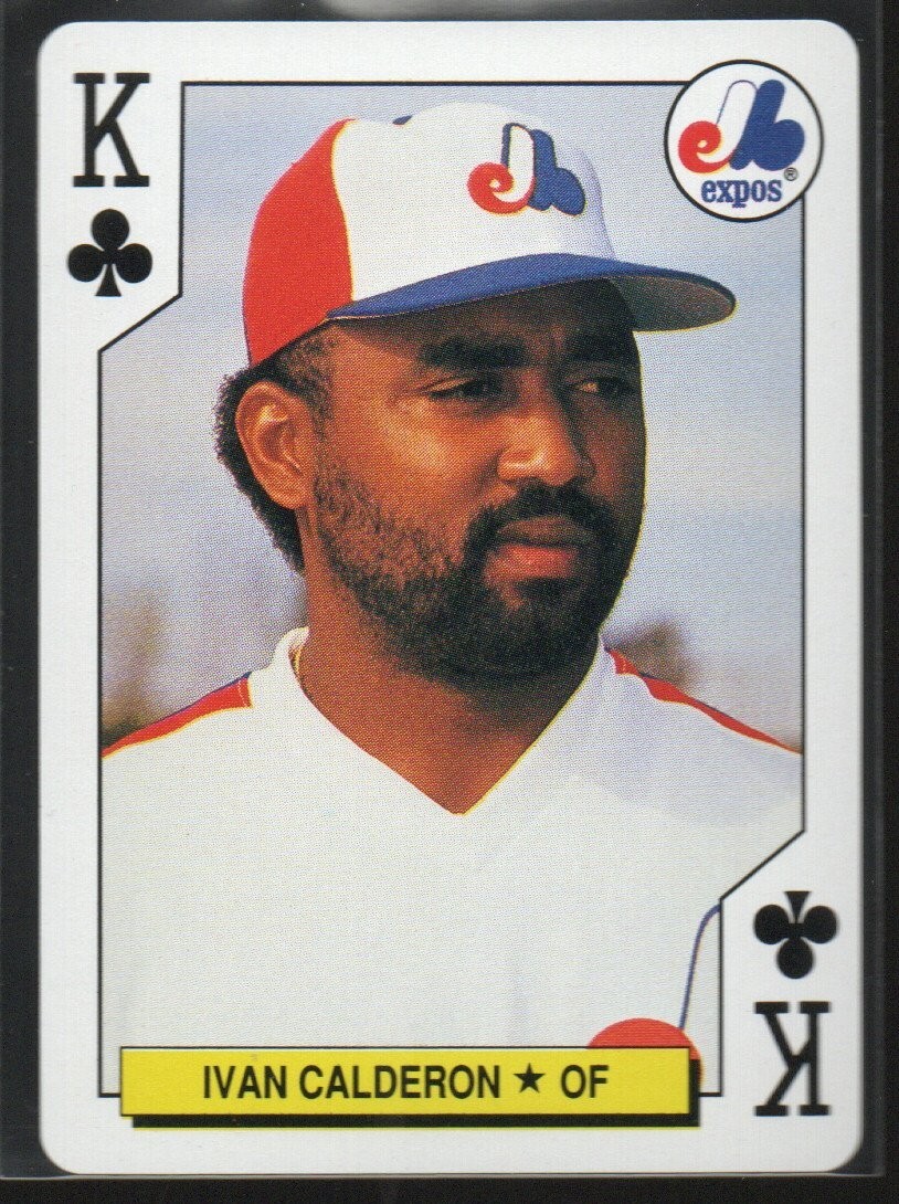 Ivan Calderon 1991 U.S. Playing Cards All-Stars #13C  Montreal Expos