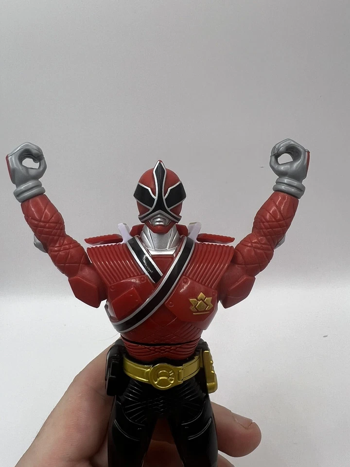 Power Rangers Samurai Red Rangers Spin Switch Action Figures Bandai 2011 - Image 3 of 4