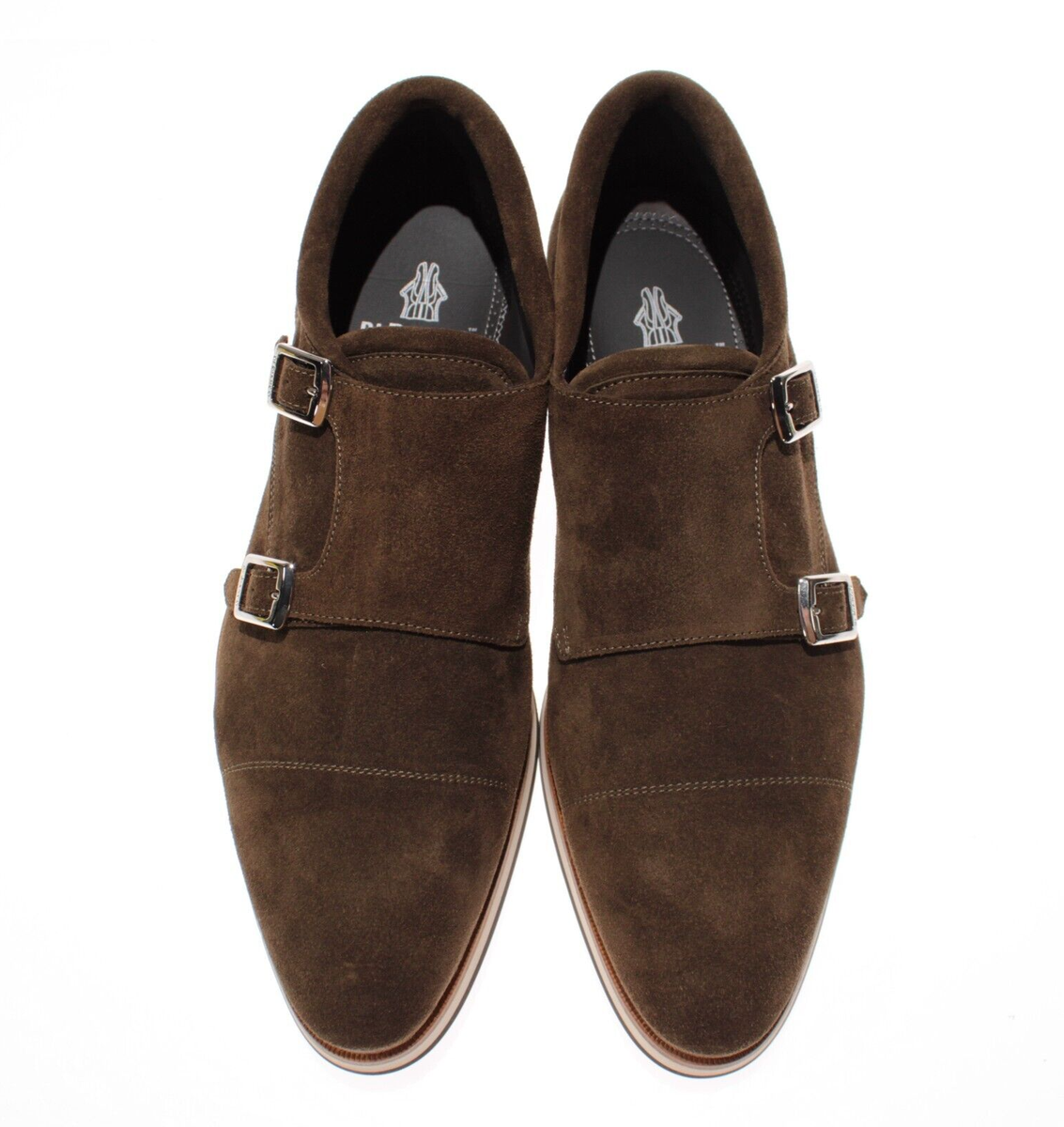 Di Bianco NWB Matera Suede Monk Strap Dress Shoes Size 11 US 