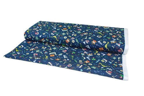 100% Cotton Fabric - QT Fabrics Vikings, Boys Childrens Adventure Dragons - Picture 3 of 6