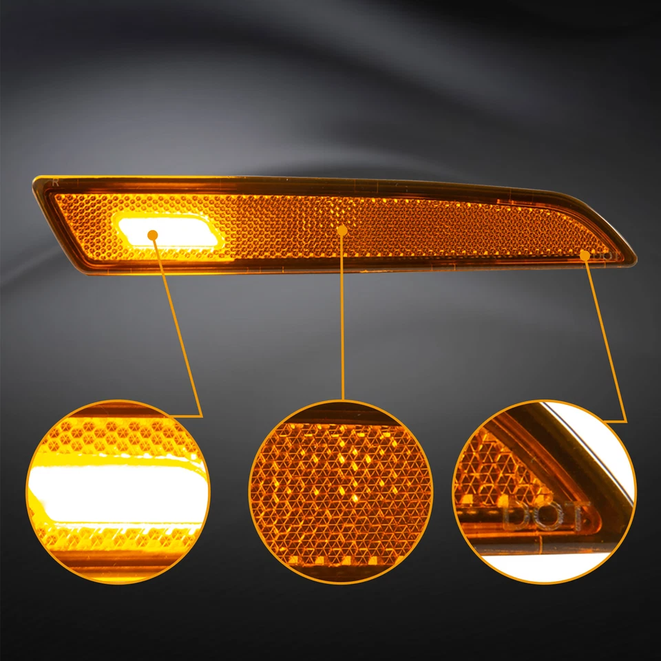 1Pair Set Fit For Volvo VNL VNL760 VNR 2018-up Clearance Marker Front Hood Lamp Foto 4 de 4