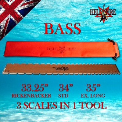 Hellfire Barsch Sawfish gekerbte gerade Kante 33,25'' - 34'' und 35'' Skalen