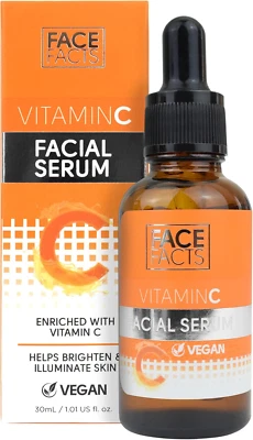 QUEST PERSONAL CARE GLOBAL LTD Face Facts Vitamin C Facial Serum | Brightening + Hydrating | 30Ml