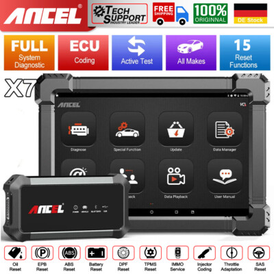 Ancel X7 OBD2 Diagnosegerät Bidirektionaler Test Alle System Fehlerauslesegerät