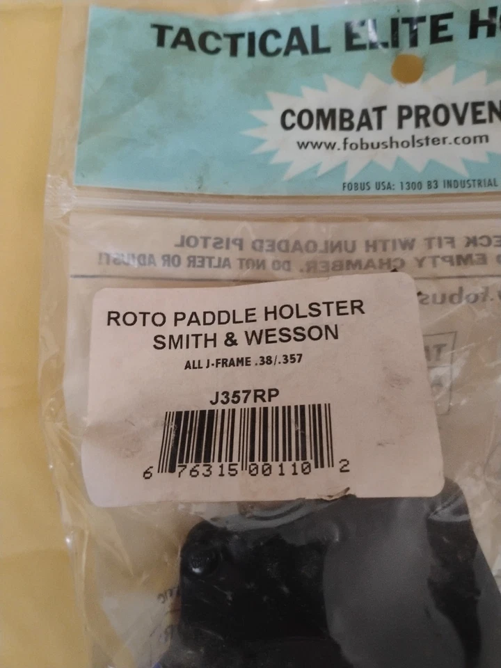 Fobus Elite Holster J357 Smith & Wesson S&W, Rossi, All J-Frame .38/.3 (G) - Image 2 of 4