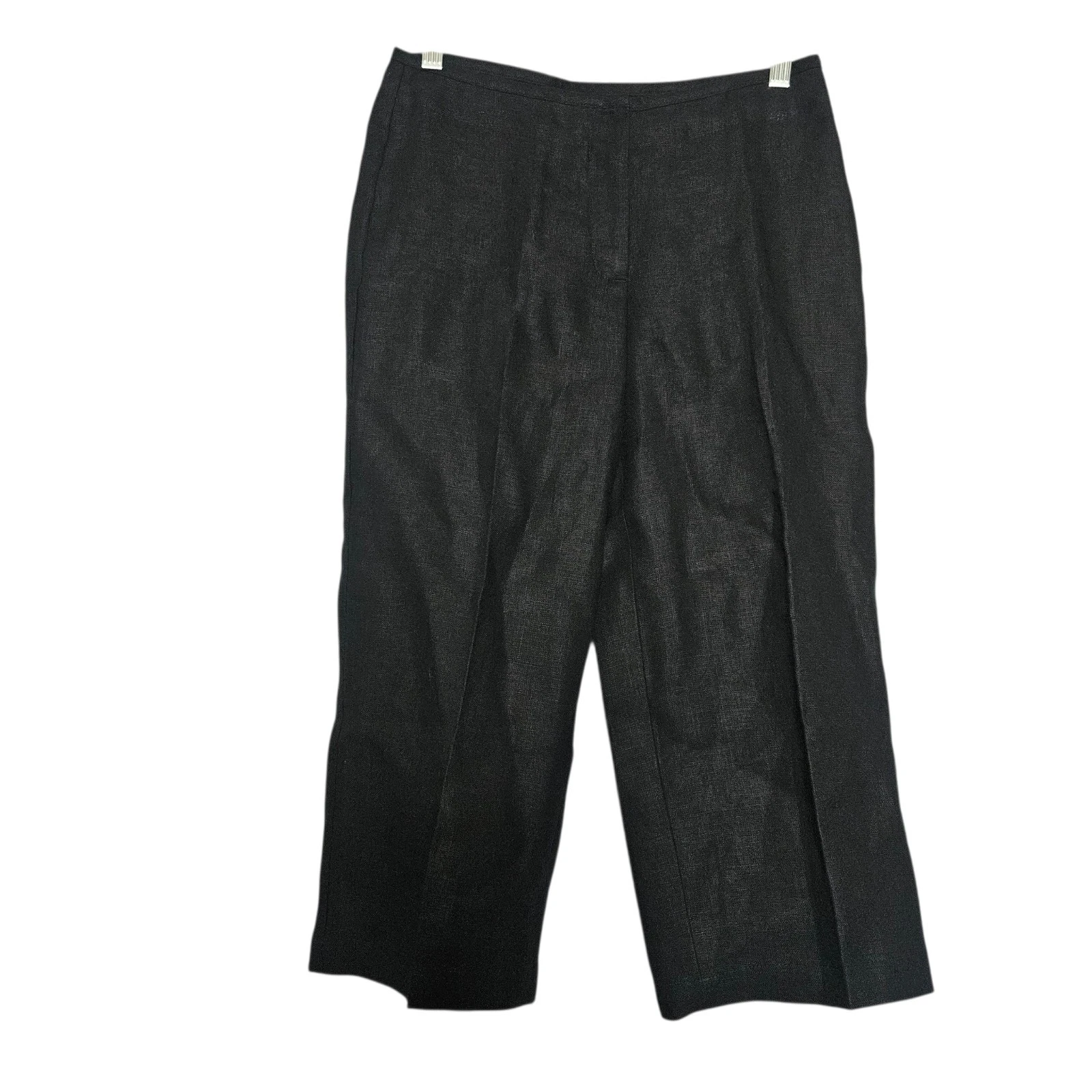 NWT TALBOTS 100% Linen Heritage Womens Pants 2P Petite Black Crop Straight Capri
Opens in a new wind