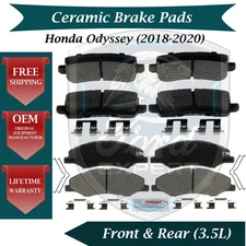 Bosch OEM Front & Rear Ceramic Brake Pads Kit For 2018-2020 Honda Odyssey