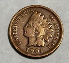 1901 Indian Head Cent - USA Coins