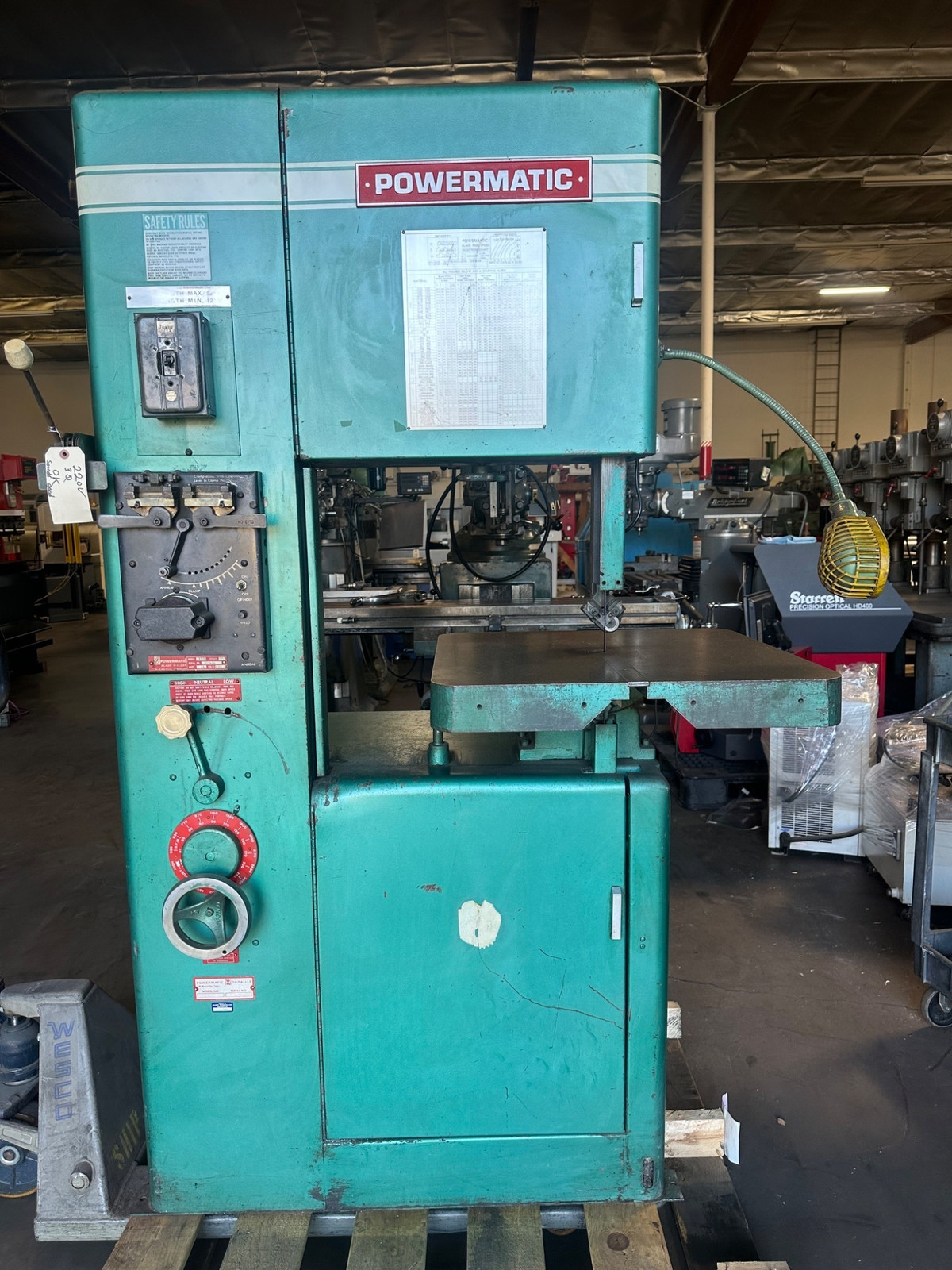 Powermatic 87 Vertical Band Saw #7479 #1