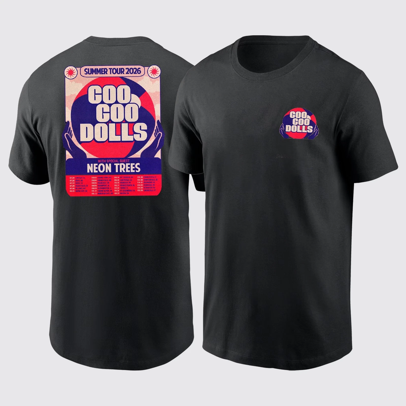 Goo Goo Dolls Summer Tour 2026 Shirt