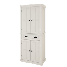 Storage Cabinet 2 Adjustable Shelves Pantry with 4 Doors, Drawer 71" Cupboard