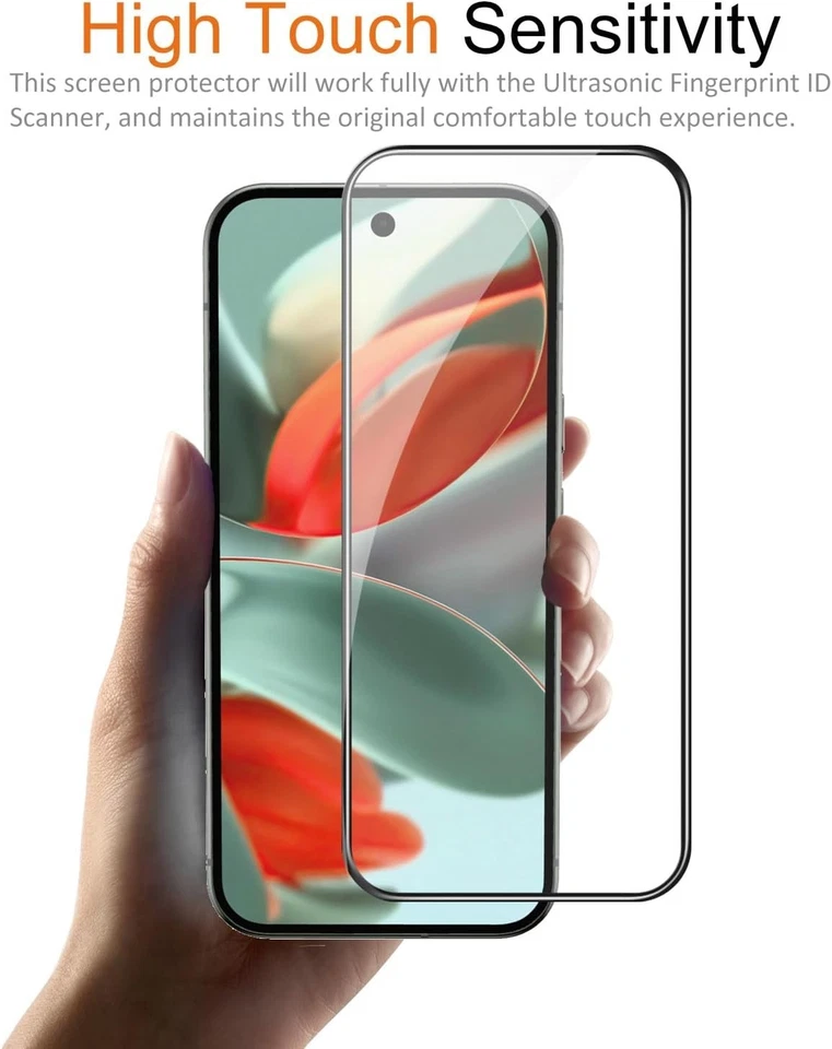 For Google Pixel 10 9a 8a 8 7a 7 6 9 Pro XL Tempered Glass Full Screen Protector - Image 2 of 4