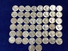 1940's Mercury Silver Dime Mixed XF-AU Roll of 50 Coins   E1769