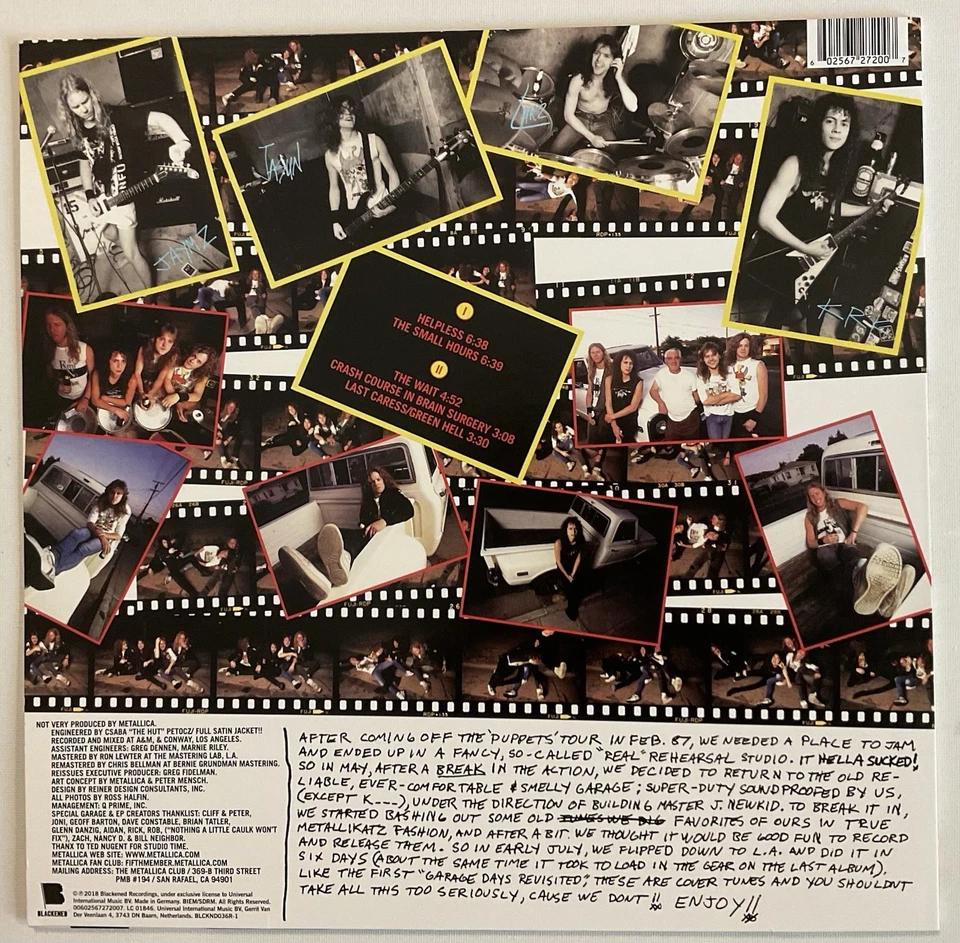 2018 Metallica - The $5.98 E.P. Garage Days Re-Visited 12” EP RE RM 180g NM — 第 2/4 张图片
