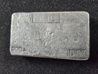 🌟 Johnson Matthey 10 oz JMC Maple Leaf Canada Poured Vintage Silver Bar RARE