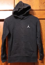 Air Jordan Hoodie Youth Medium Nike Black Pullover Jumpman Logo Sweatshirt 10-12