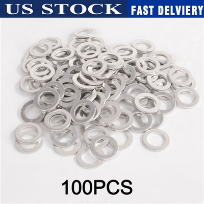 #ad #ad 100x 14MM 94109 14000 FOR HONDA ACURA OIL DRAIN PLUG CRUSH WASHERS Aluminum $9.00