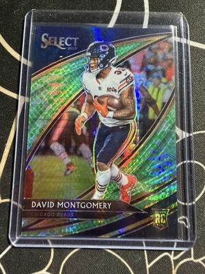 2019 Panini Select - Field Level David Montgomery Dragon Scale Prizm /88 (RC)