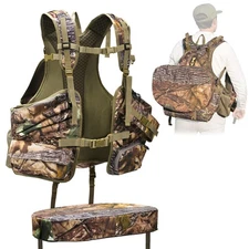 Turkey Vest with Seat Cushion, Turkey Vest for Hunting, Turkey Hunting Vest w...