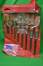 Grace USA Gun Care Tools Set Of 8,Wooden Handles,Lightly Used