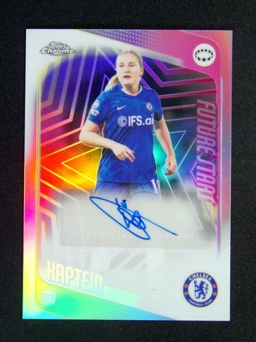 2025-26 Topps Chrome UEFA Women's Wieke Kaptein Auto Refractor