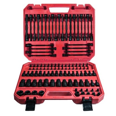 AMM 107PCS Allen and Torx bit socket set, 1/4'', 107PC Bit Socket Set, Black