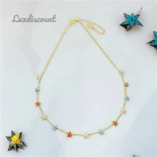 Kendra Scott Sierra Star Gold Crystal Strand Necklace