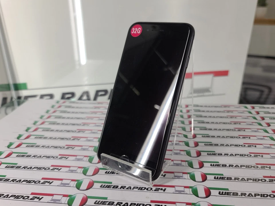 S25_SMARTPHONE APPLE IPHONE 7 32GB NERO BLACK IOS TASTO HOME NON FUNZIONA - Immagine 2 di 3