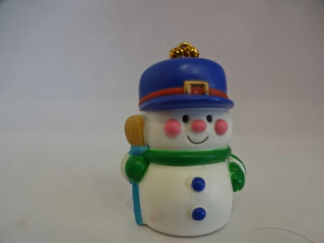 Weihnachts Figur Deko / Schneemann mit blauem Hut - Bild 1 von 1