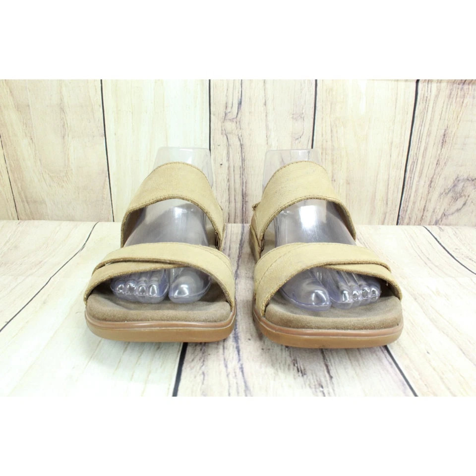 LL Bean Women's Go Anywhere Strap Sandals Pebbled Leather Brown Size 9 M - Image 3 of 4