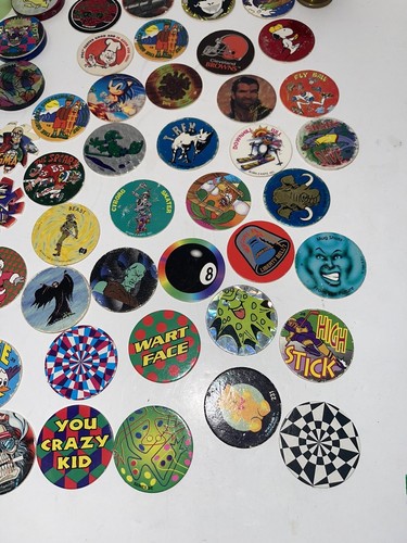Vintage 1990’s Pogs Slammers Heavy Metal Slammers Poison Estate Find Unsearched - Picture 6 of 9