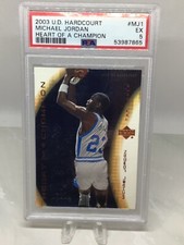 2003 UD Hardcourt Heart of a Champion #MJ1 Michael Jordan PSA 5