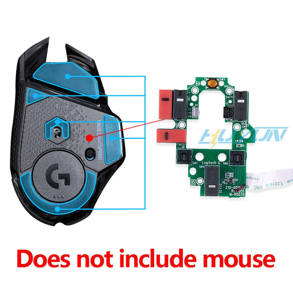 Repair Parts of Motherboard Microswitch Plate for Logitech G502 Wireless Mouse - Image 4 of 4