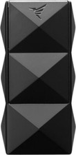 NEW !! COLIBRI QUASAR II TORCH JET 2 FLAME CIGAR LIGHTER w. CIGAR PUNCH / BLACK
