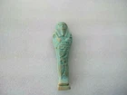 EGYPT 662 BC XXVI DYNASTY FUNERAL DEATH USHABTI  FAIENCE  MUMMY BLUE ORIGINAL