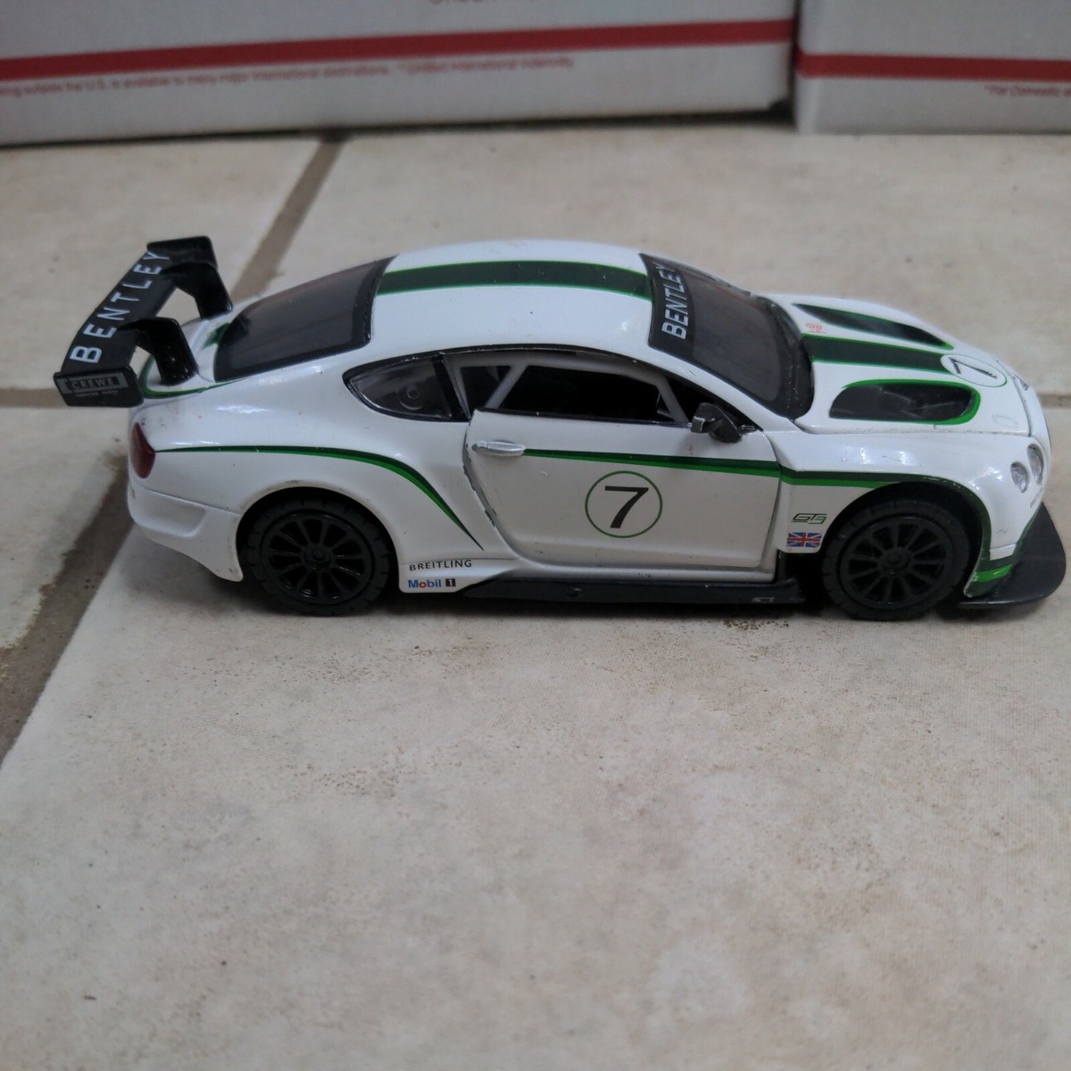 Metal Speed Zone 1:32 Bentley Continental GT3 #7 Race Car Diecast