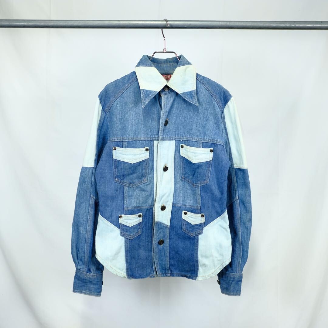 ジャケット・アウター 70's patchwork denim higanTokyo ジャケット・アウター 70's patchwork denim higanTokyo Vintage