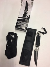 Fixed Blade Full Tang Scuba Dive Knife with Whetstone and Sheath for Fishing