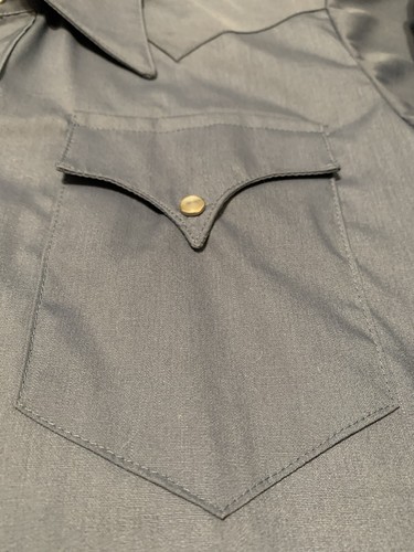 Vintage 70s The Alamo Ranchwear Pearl Snap Button Mens Dress Shirt - Picture 19 of 24
