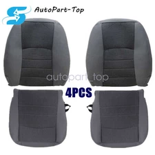 Driver & Passenger Bottom & Top Cloth Seat Cover For 2013-18 Dodge Ram 1500 2500