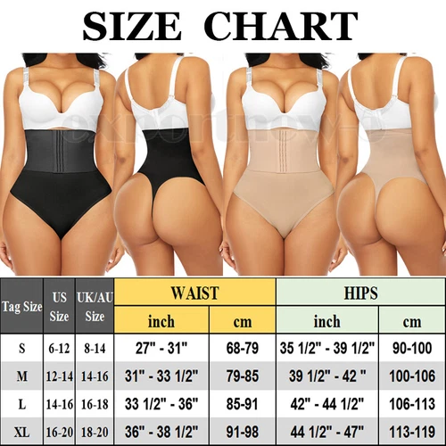 Fajas Thong Women Waist Trainer Body Shaper Butt Lifter High Waist Tummy Control - Picture 2 of 44