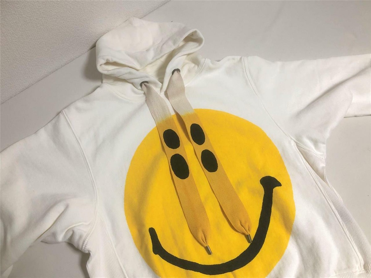 KAPITAL SMILE スマイル パーカー ３ Buy Kapital Oversized Reconstructed Smiley Hoodie Online at Groupie