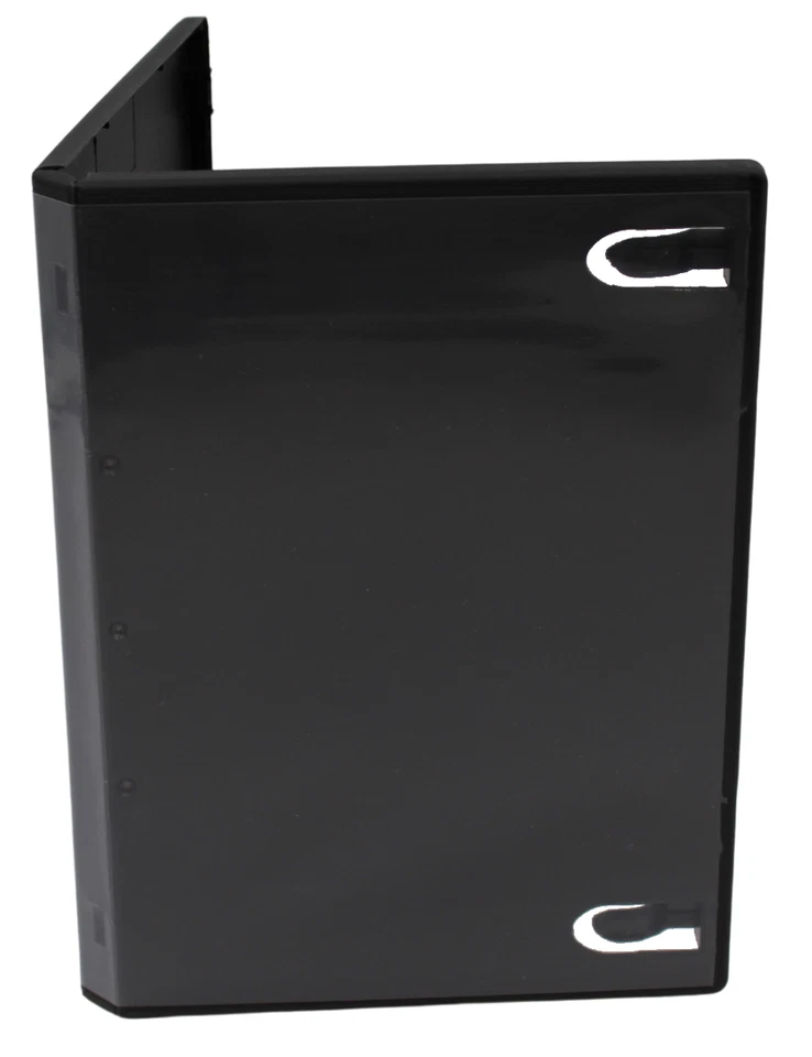 New Standard Black 3-Disc DVD Replacement 14mm Case Premium Movie Storage Shell - Image 2 of 4