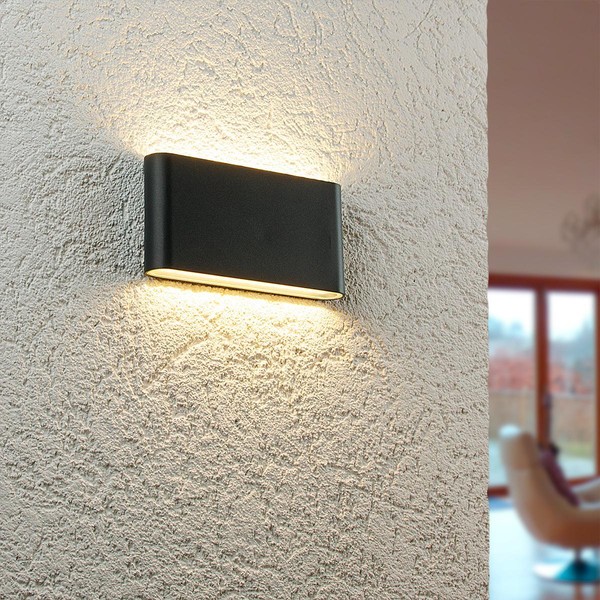 Wandleuchte Slide 12W Up And Down 3000K IP54 Anthrazit RAL7016 Wandlampe AußEn-image