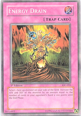 Energy Drain IOC-055 Yu-Gi-Oh! Card Light Play 1st Edition