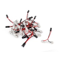 20pcs Dc12v Car Interior Dome Map Festoon Adapter Light Bulb Base 30-40mm Spring