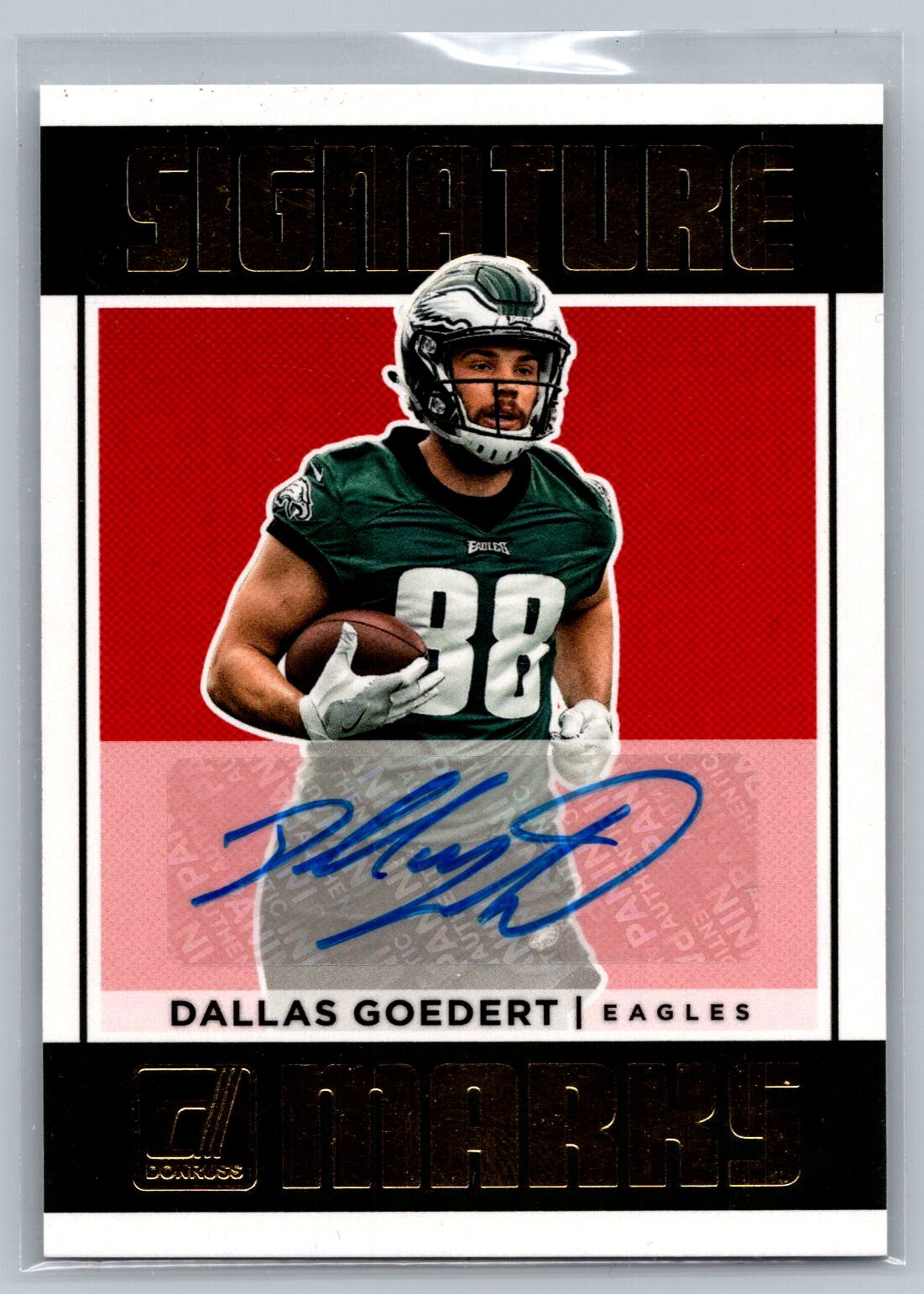 2018 Donruss #SM-DGO Dallas Goedert Signature Marks