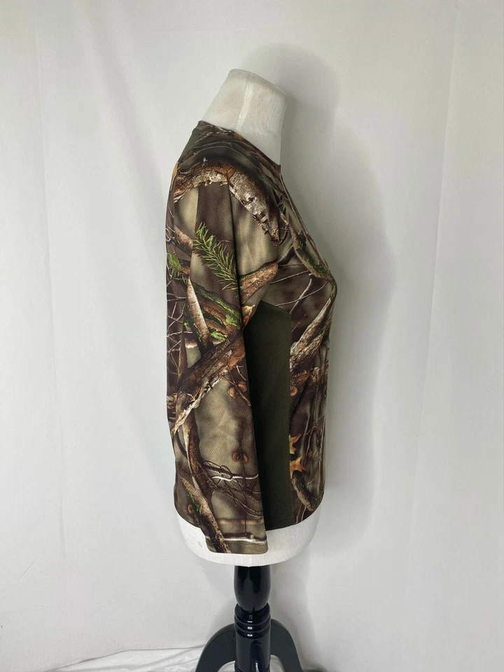 Girl's Large Shirt Huntworth Green Camouflage Big Ten Evo Long Sleeve - Image 4 of 4