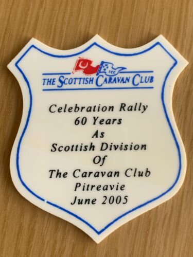Scottish Caravan Club Plaque - 60 Year Celebration Rally - Pitreavie - June 2005 - Picture 1 of 2
